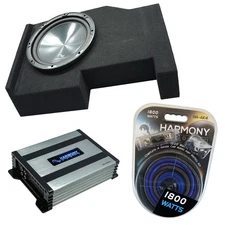 Harmony HA-R104 10" Sub Fits 14-18 Chevy Silverado Crew Cab w/ HA-A400.1 Amp