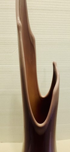 Lilla vintage L.E. Vaso in vetro oscillante Smith 22βx6β colore RARO prodotto nel 1961 solo MCM π - Foto 7 di 17