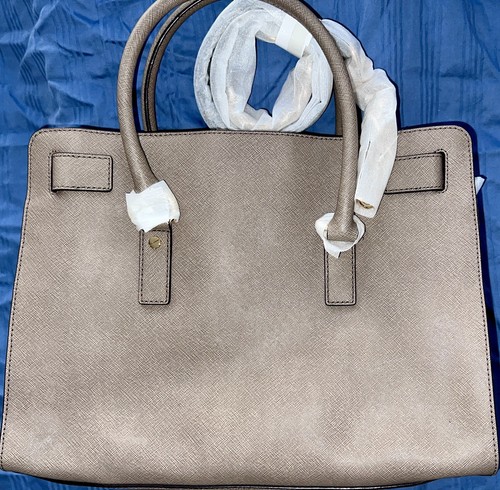 Auténtico Bolso Cartera MICHAEL KORS Hamilton Grande Cuero Dune Oscuro Nuevo con Etiquetas - Imagen 3 de 4