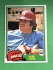 Pete Rose 1981 Topps Philadelphia Phillies #180 U154