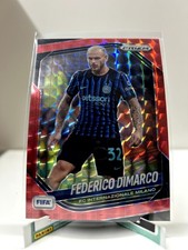 Panini Prizm FIFA 2025-26 Fedrico Dimarco #77 - Red Mosaic Prizm