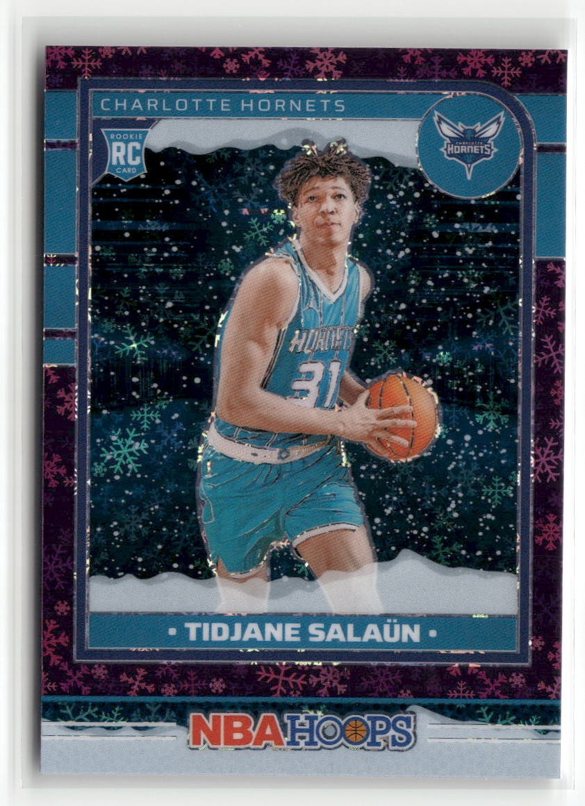 2024-25 Hoops Winter #236 Tidjane Salaun Purple Prizms Premium SP RC ☘️163