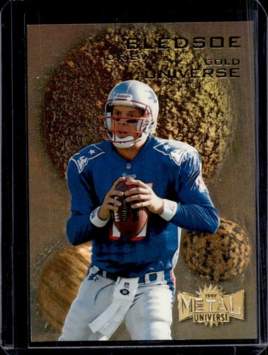 Skybox Metal Universe Drew Bledsoe Gold 1997 #3 Patriots