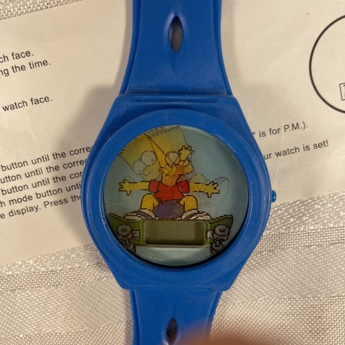 2002 BART Simpson Kellogg Promo Wrist Watch Skateboarding - Picture 2 of 8