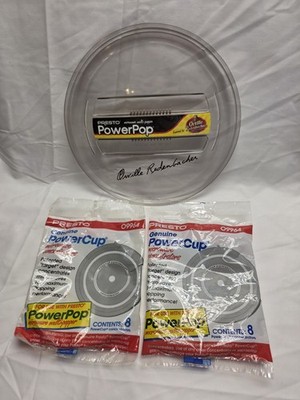 Presto PowerPop Microwave Multi-Popper Popcorn Lid And 16 PowerCup's