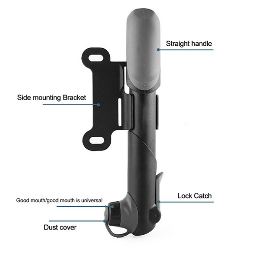 Compact Bike Cycle Frame Hand Pump with Air Gauge Essential for Any Cyclist - Picture 14 of 32