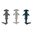 Hammerhead Shark Wall Hooks Set – Cast Iron Nautical Decor, 5 Inches High