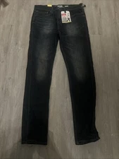 Signature by Levi Strauss & Co Skinny Jeans Men's 34 X 34 Dark Cotton Stretch