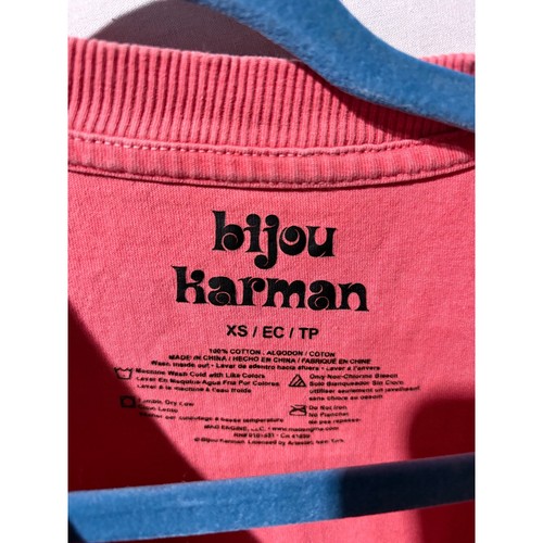 Camiseta Bijou Karman Target XS Manga Corta Rosa Retrato Cuello Redondo - Imagen 5 de 6