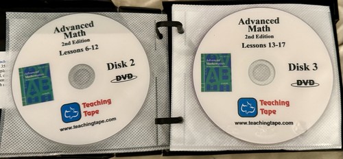 Teaching Tape Tutoring Saxon ADVANCED MATH (2nd Ed) FULL SET OF 17 DVDs - Picture 4 of 12