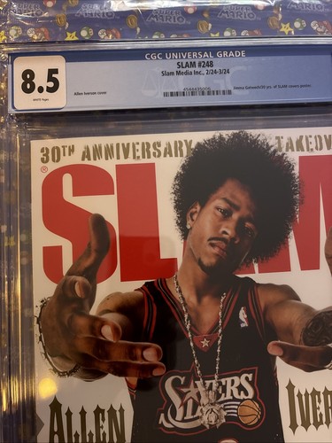 CGC 8.5 - SLAM 248: Allen Iverson Philadelphia 76ers, 30th Anniversary SLAM - Picture 3 of 3