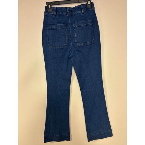 Jeans donna denim gamba larga vita alta collezione Bagatelle lavaggio scuro - Foto 3 di 7