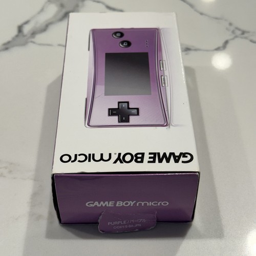 Nintendo Game Boy Micro OXY-001 Purple Console VGC Complete Box CIB OEM Charger - Picture 4 of 24