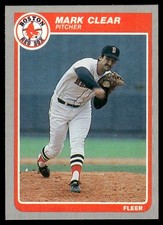1985 Fleer Mark Clear Boston Red Sox #154