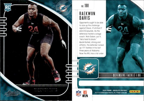 2020 Panini Absolute Football Complete Your Set #1-200 You Pick! - Picture 117 of 126