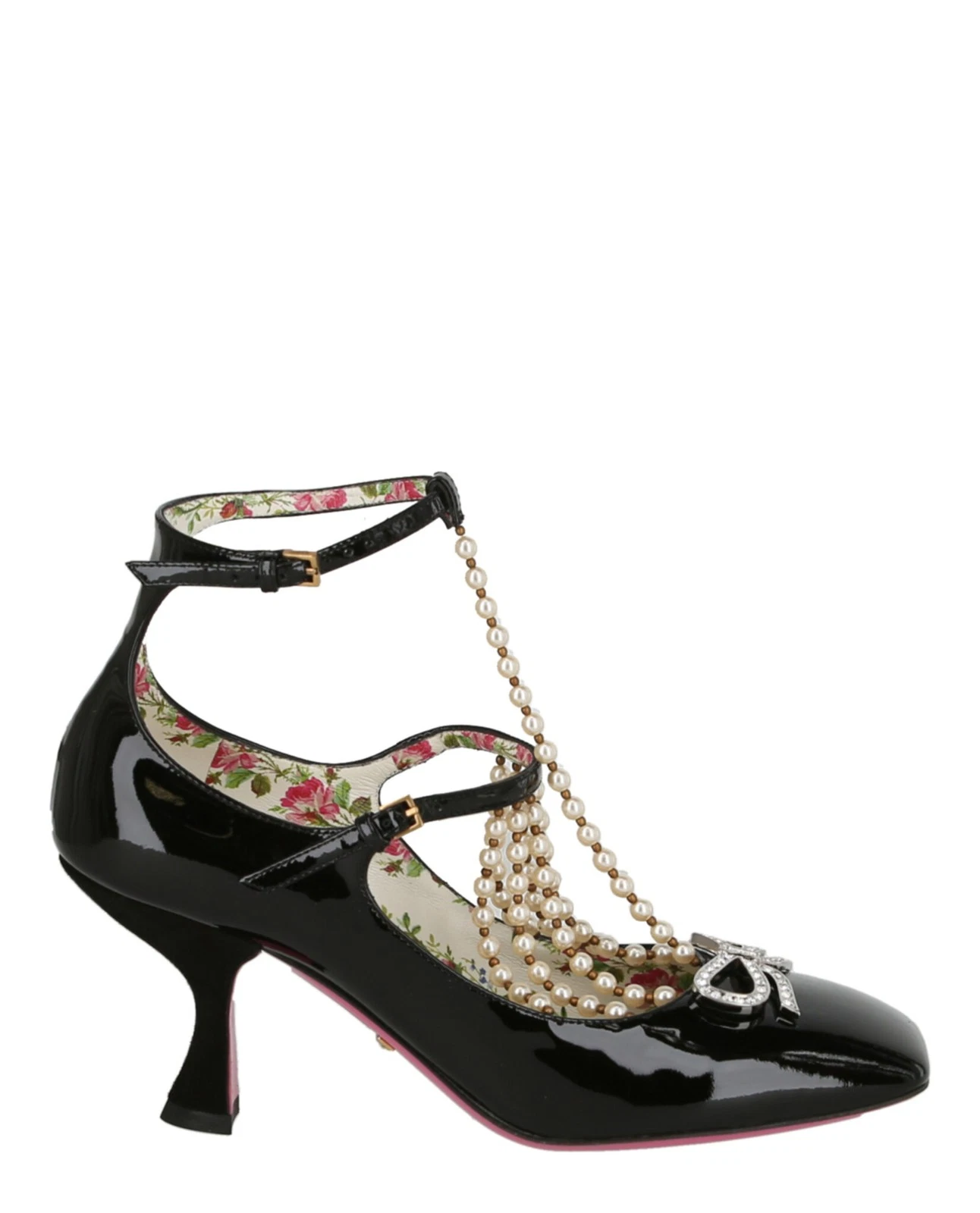 Escarpins femme Gucci en cuir verni ornés de taille