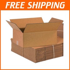Sturdy 16" x 10" x 6" Cardboard Shipping Boxes  25-Count Bulk for Business Use