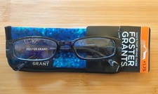 1.75 FOSTER GRANT Brynna Blu READING GLASSES Readers Blue Purple +1.75 NWT  case