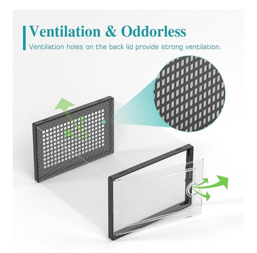 Cajas grandes de almacenamiento de zapatos organizadores de plástico transparente apilables paquete de 12 - Imagen 4 de 6