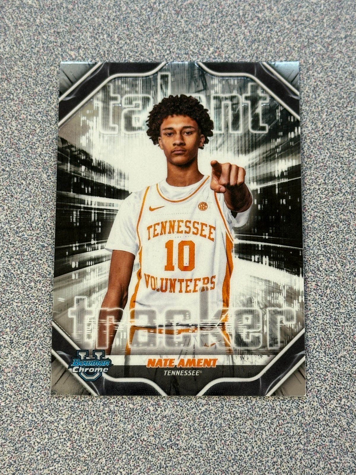2025-26 Bowman Basketball Nate Ament Talent Tracker Tennessee Card #TT-10