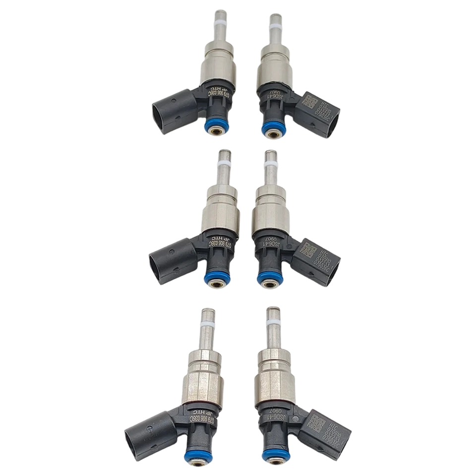 6Pcs Fuel Injectors 079906036C For 2008-2011 Audi A4 A5 A6 Q5 3.2L V6 06E906036E Foto 3 de 4