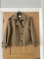Marks and Spencer Women's Khaki Trench Coat Style Jacket BNWT