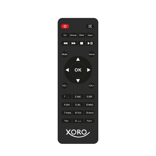 XORO DAB 300 IR WLAN Internet Radio mit DAB+ Bluetooth Wecker USB, UPnP, Schwarz - Bild 8 von 8