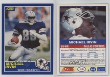 1989 Score Michael Irvin #18 Rookie RC HOF