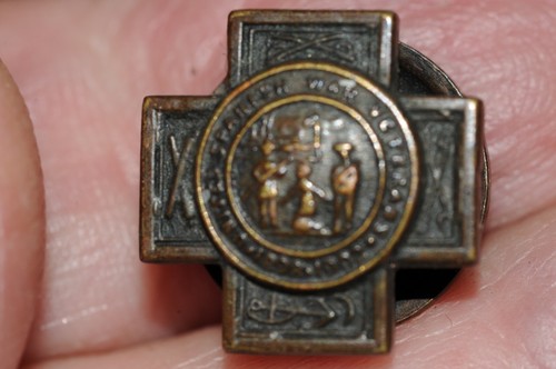 Vintage United Spanish War Veterans Pin Military Pin Anstecknadel Kreuz (1898-1902) alt