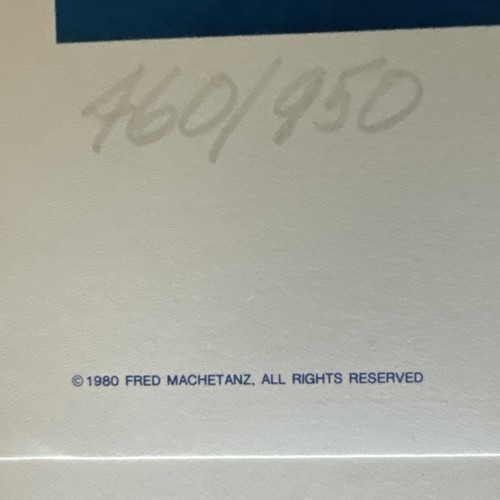 Litografía firmada por Fred Machetanz What Every Hunter Fears edición limitada 25”x20” 30”x25” - Imagen 9 de 10