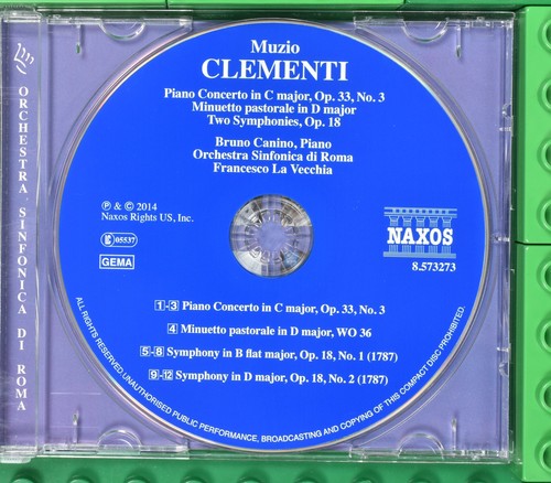 Muzio Clementi - Piano Concertos - Naxos - CD - Picture 3 of 4