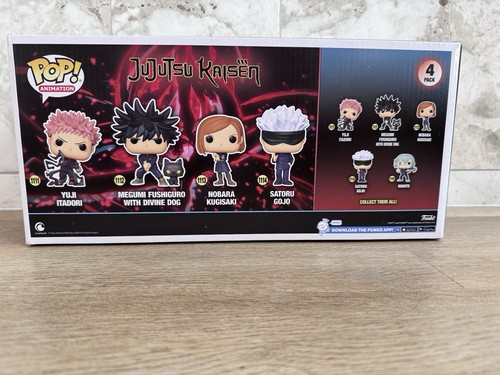 Jujutsu Kaisen 4 Pack Funko Signed - Itadori, Gojo, Megumi, Kugisaki JSA COA - Bild 10 von 15