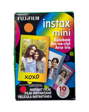 Fujifilm Instax Mini Rainbow Film, 10 Sheets NIB Exp 07/26 Fast Ship