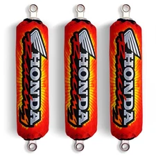 Red Honda Racing Shock Absorber Covers TRX 450 R ER TRX450 450R (Set of 3) NEW