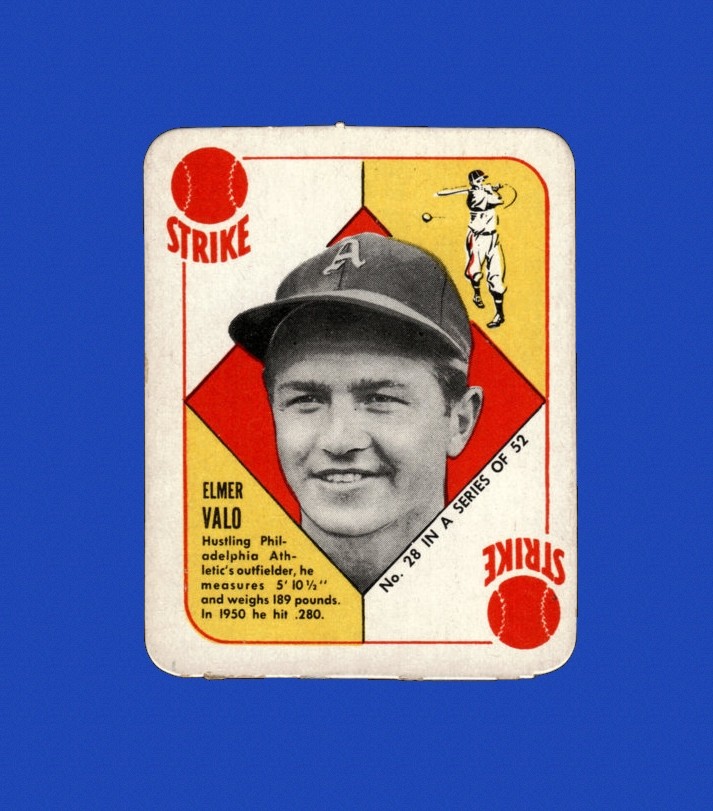 1951 Topps Red Backs Set-Break # 28 Elmer Valo NR-MINT *GMCARDS*