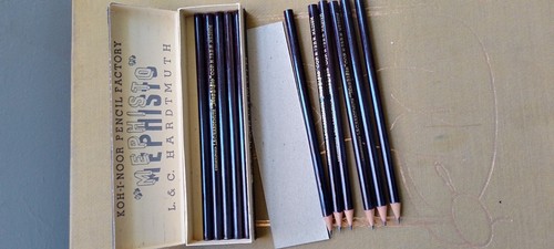 +++ RARE 11 MEPHISTO 73B MEDIUM Collectible Pencils in Original Box - Picture 9 of 16