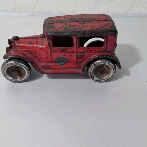 VINTAGE Arcade Toys GUSSEISEN ROT ALTE ZEIT AUTOMOBIL LIMOUSINE AUTO SPIELZEUG
