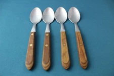 4 Teaspoons Washington Forge TOWN & COUNTRY Stainless USA 6 5/8"