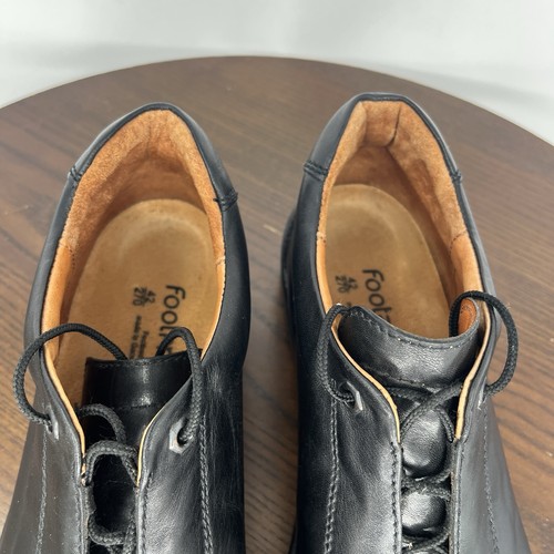 Birkenstock Footprints Shoes Women's 42 / 11-11.5 Black Leather Comfort Sneaker - Picture 16 of 19
