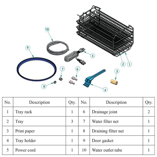 Esterilizador de vapor autoclave clase B totalmente automático 12L pantalla digital puertos USB - Imagen 14 de 20