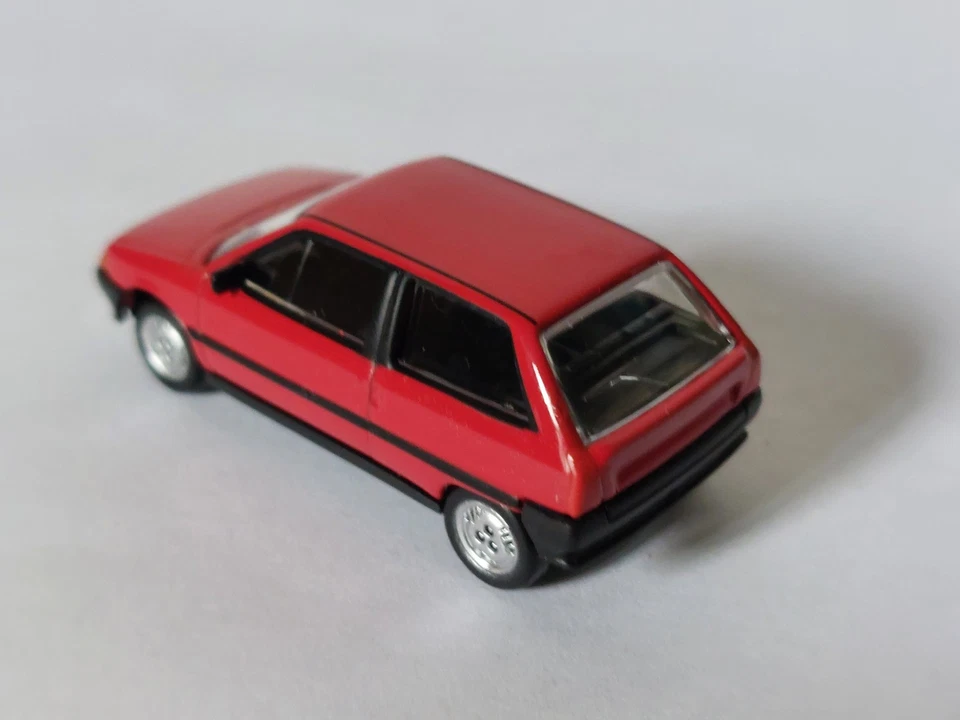 NOREV 3 inches. Citroen Ax 14 Trs  1987 Rosso 1/64 Nuovo con Scatola - Immagine 4 di 4