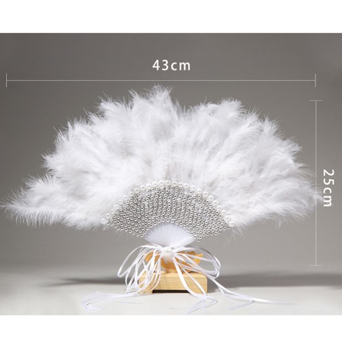 Ventilador de boda de colección elegante ventilador de mano plegable de 1 pieza para ventilador plegable - Imagen 7 de 11