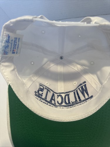 Cappello Berretto Kentucky Wildcats Vintage anni 90 Bianco Il Gioco Split Bar SnapBack Spellout UK - Foto 9 di 11