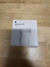 Genuine New Open Box Apple MUQW3AM/A 1M 3.3Ft White Lightning to USB Cable 