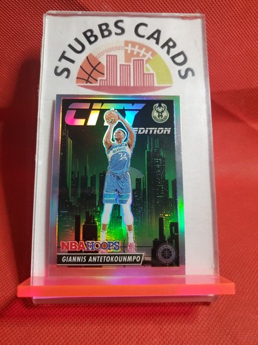 2023-24 Hoops Premium Stock City Edition Giannis Antetokounmpo #19 Silver Prizm - Bild 1 von 2