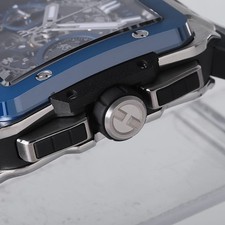 HUBLOT Unico Square Bangs in Titanium and Blue Ceramic 821.NL.5170.RX second... 8