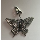Vintage Butterfly Tablecloth Weight Metal Clip Clamp Decor / Xmas Ornament