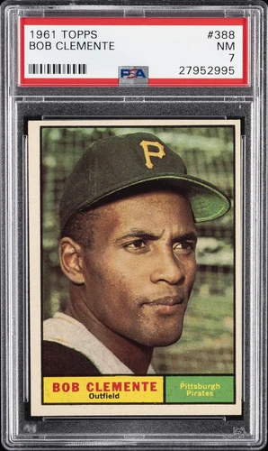 1961 TOPPS #388 BOB CLEMENTE PSA 7