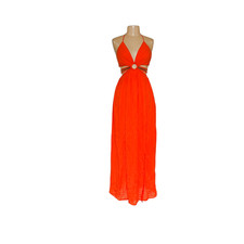 Fashion Nova Orange Maxi Dress