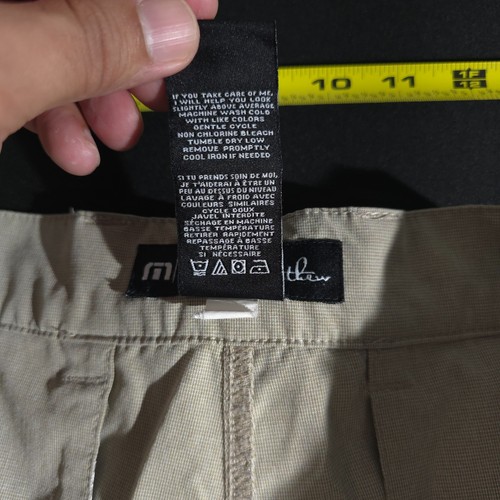 Travis Mathew Herren Golfshorts Gr. 38 Chino braun Stretch feuchtigkeitsableitend geometrisch Sport - Bild 10 von 12